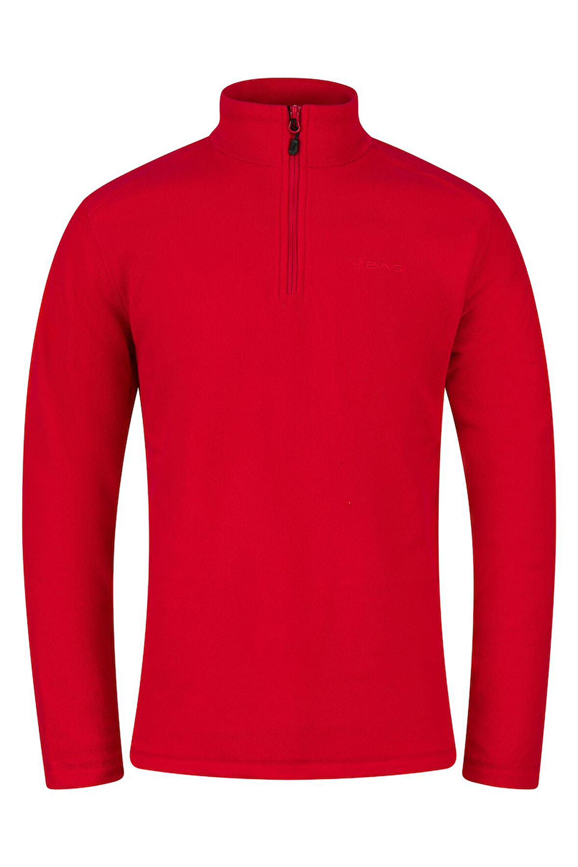 2AS Cedric Erkek Yarım Fermuarlı İnce Polar Sweatshirt Kırmızı