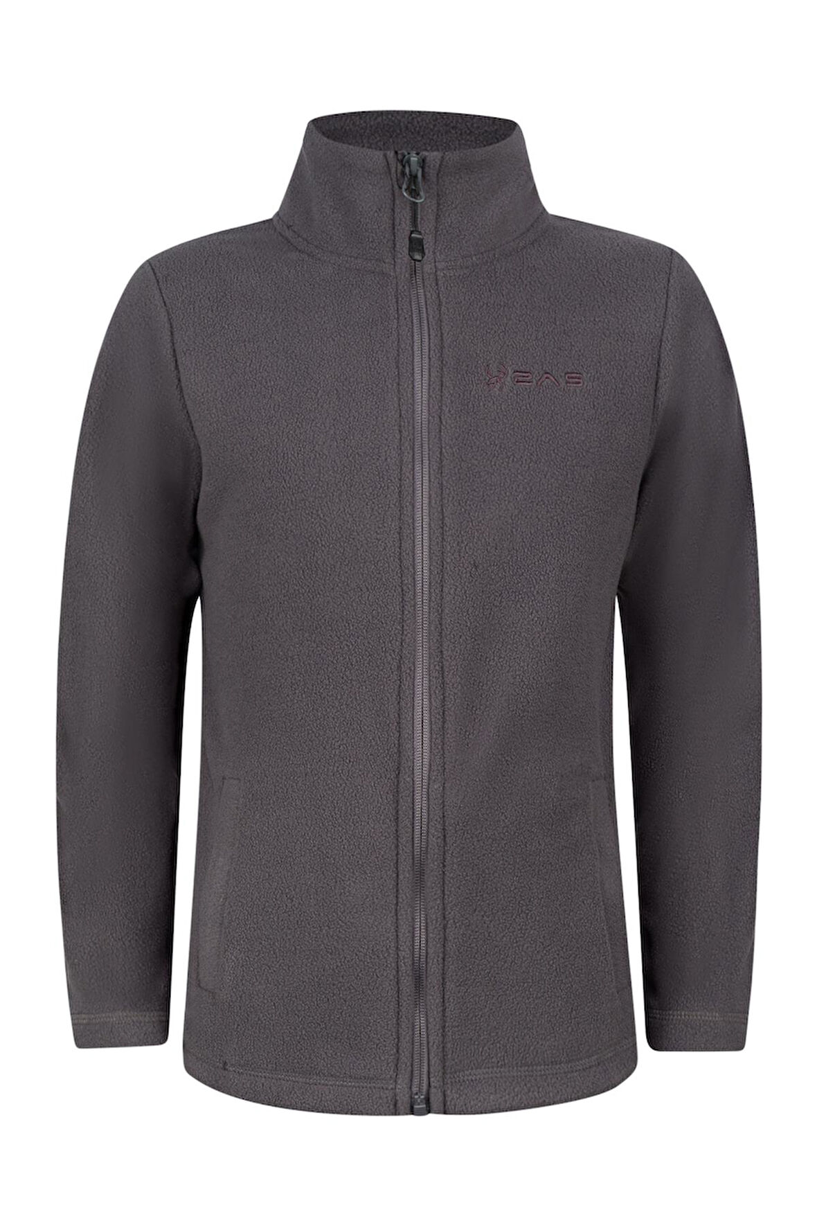 2AS Crystal Çocuk Tam Fermuarlı İnce Polar Sweatshirt Antrasit