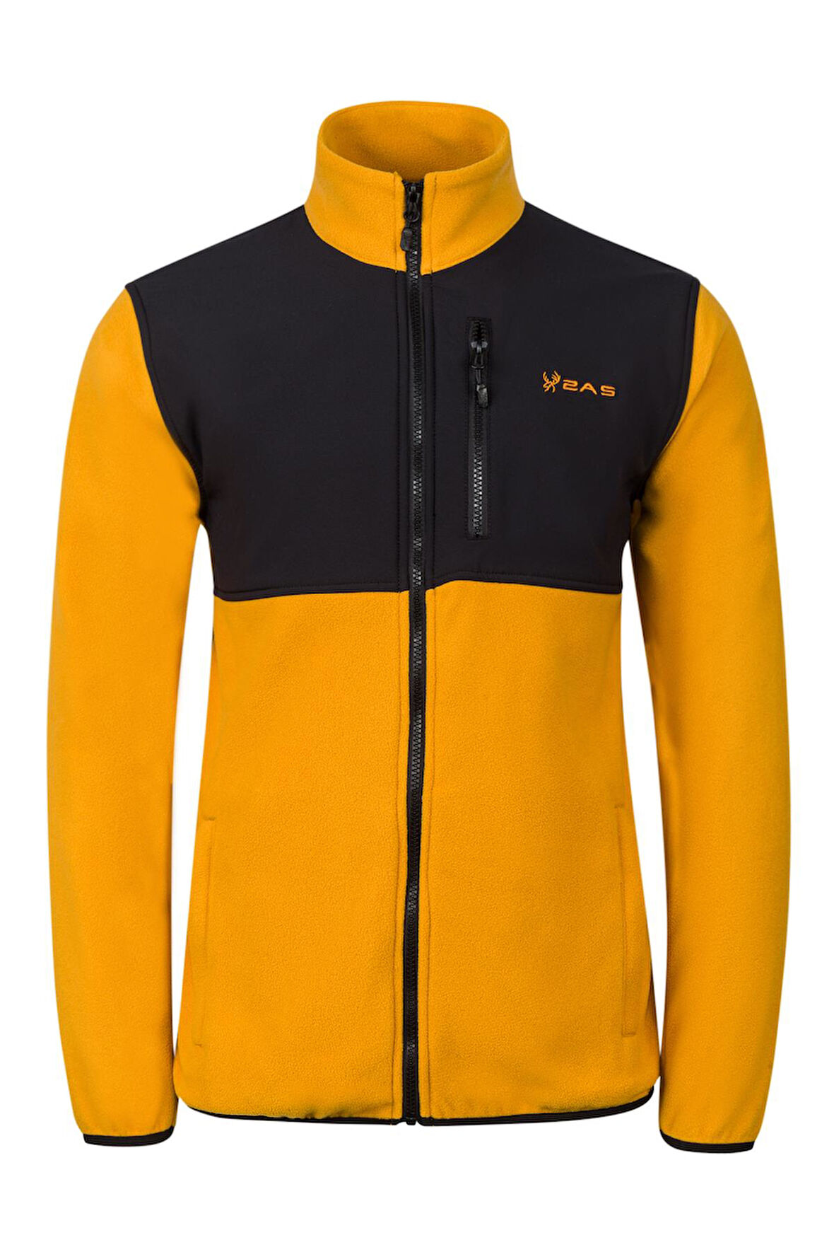 2AS Cliff Erkek Parçalı İnce Polar Sweatshirt Hardal