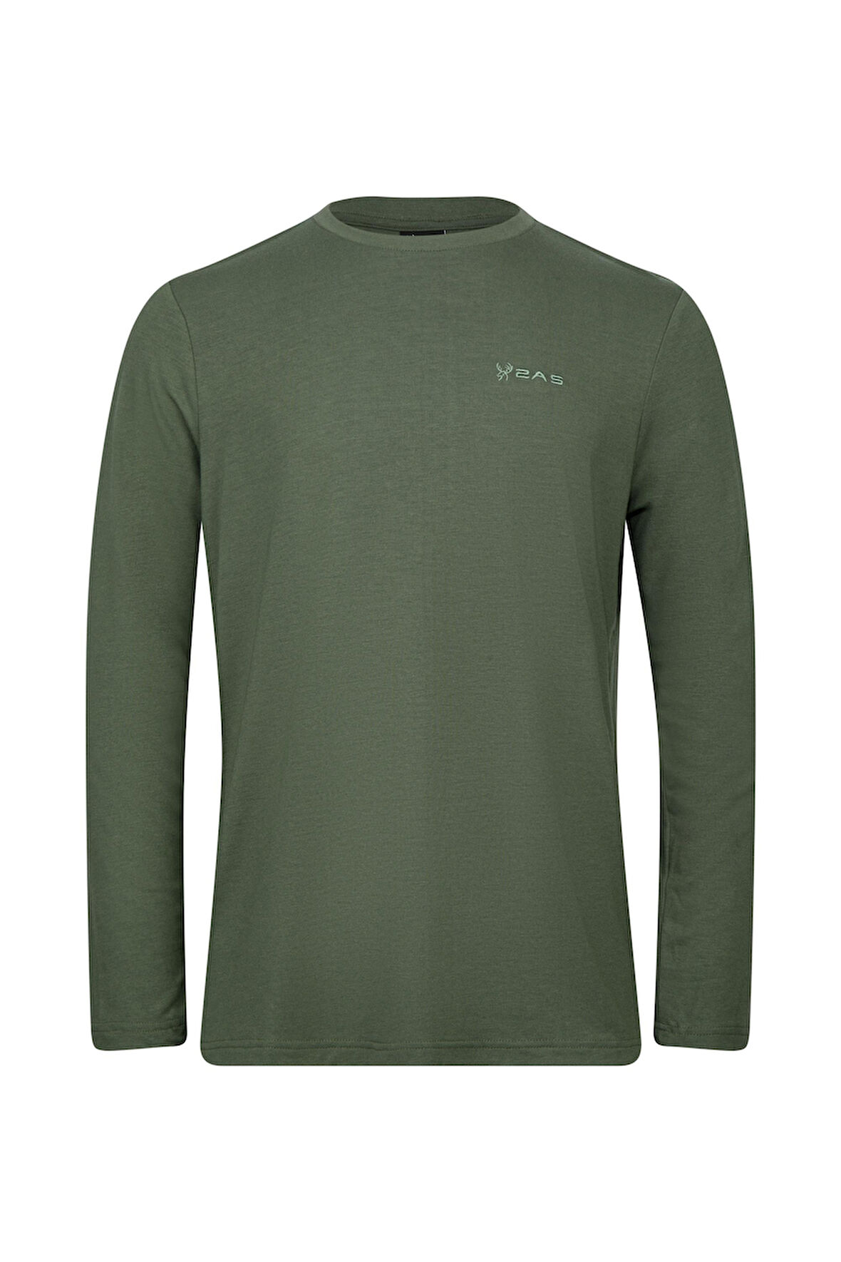2AS Vernon Erkek Uzun Kol Viloft T-Shirt Haki