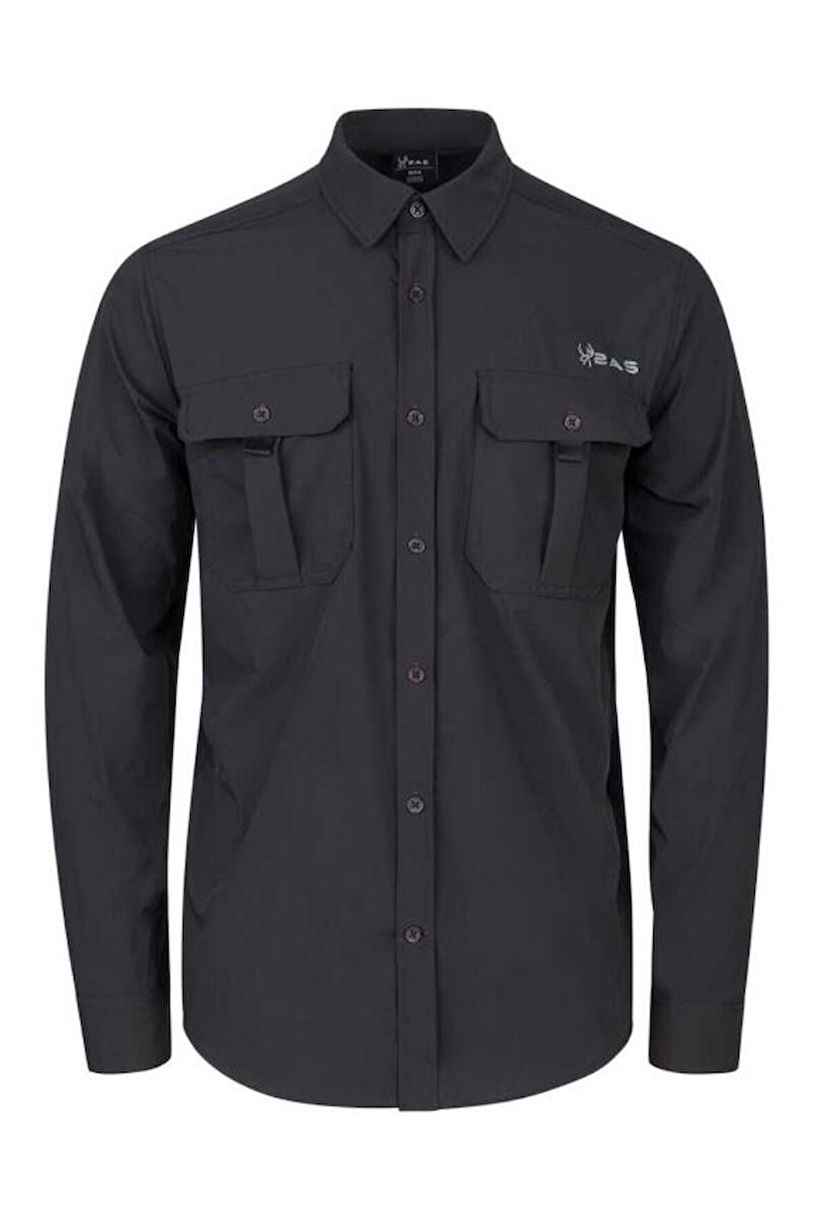 2AS Gear Antrasit Erkek Uzun Kollu Gömlek