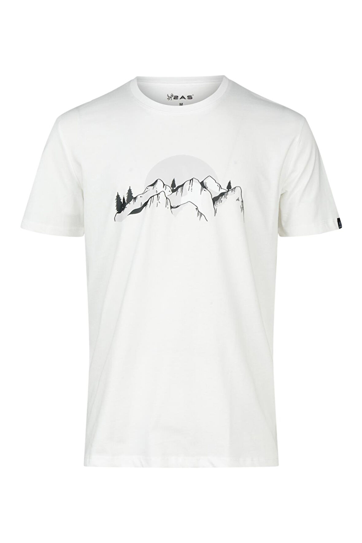 2AS Alex Baskılı Erkek Sıfır Yaka T-Shirt