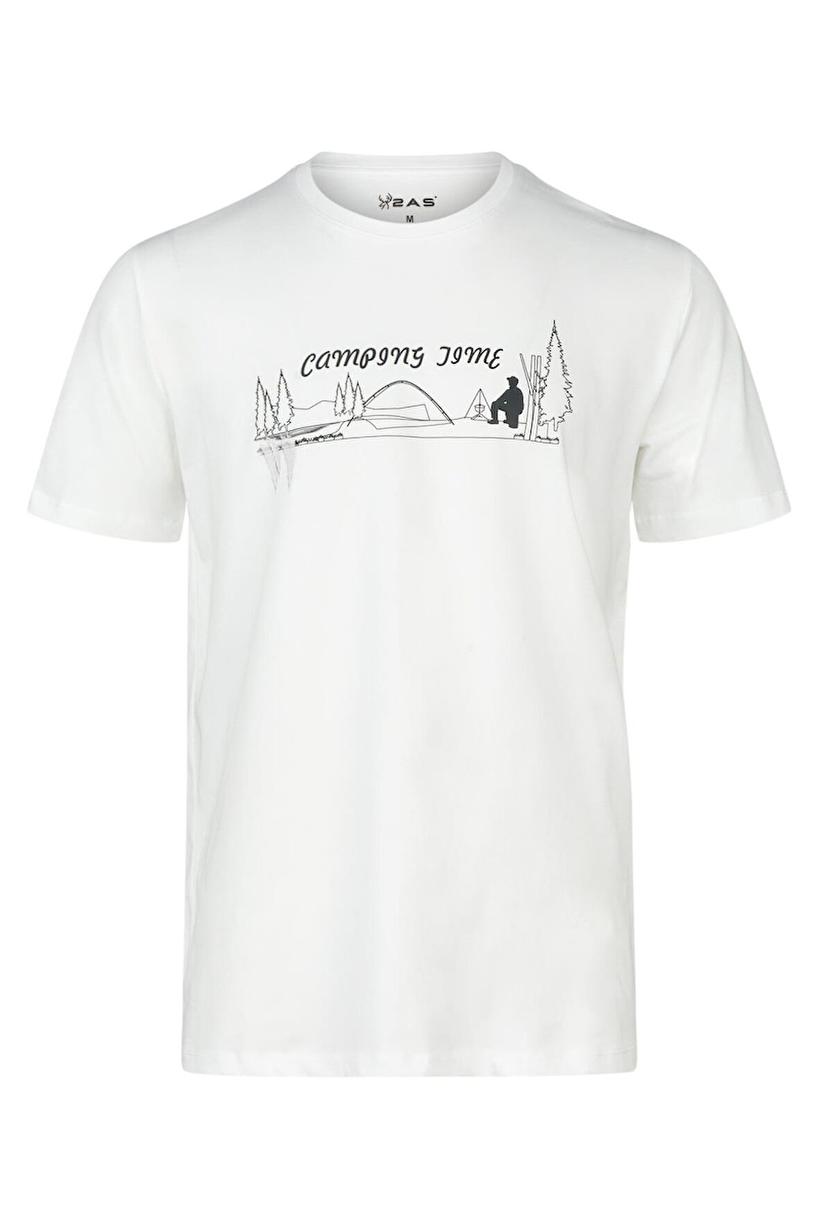 2AS Alex Baskılı Erkek Sıfır Yaka T-Shirt