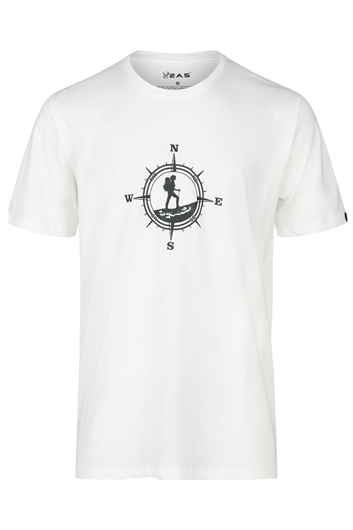 2AS Alex Baskılı Erkek Sıfır Yaka T-Shirt