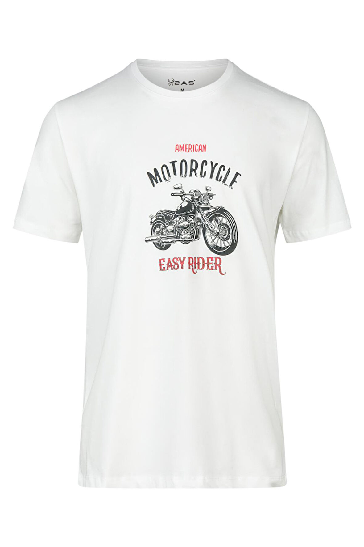 2AS Alex Baskılı Erkek Sıfır Yaka T-Shirt