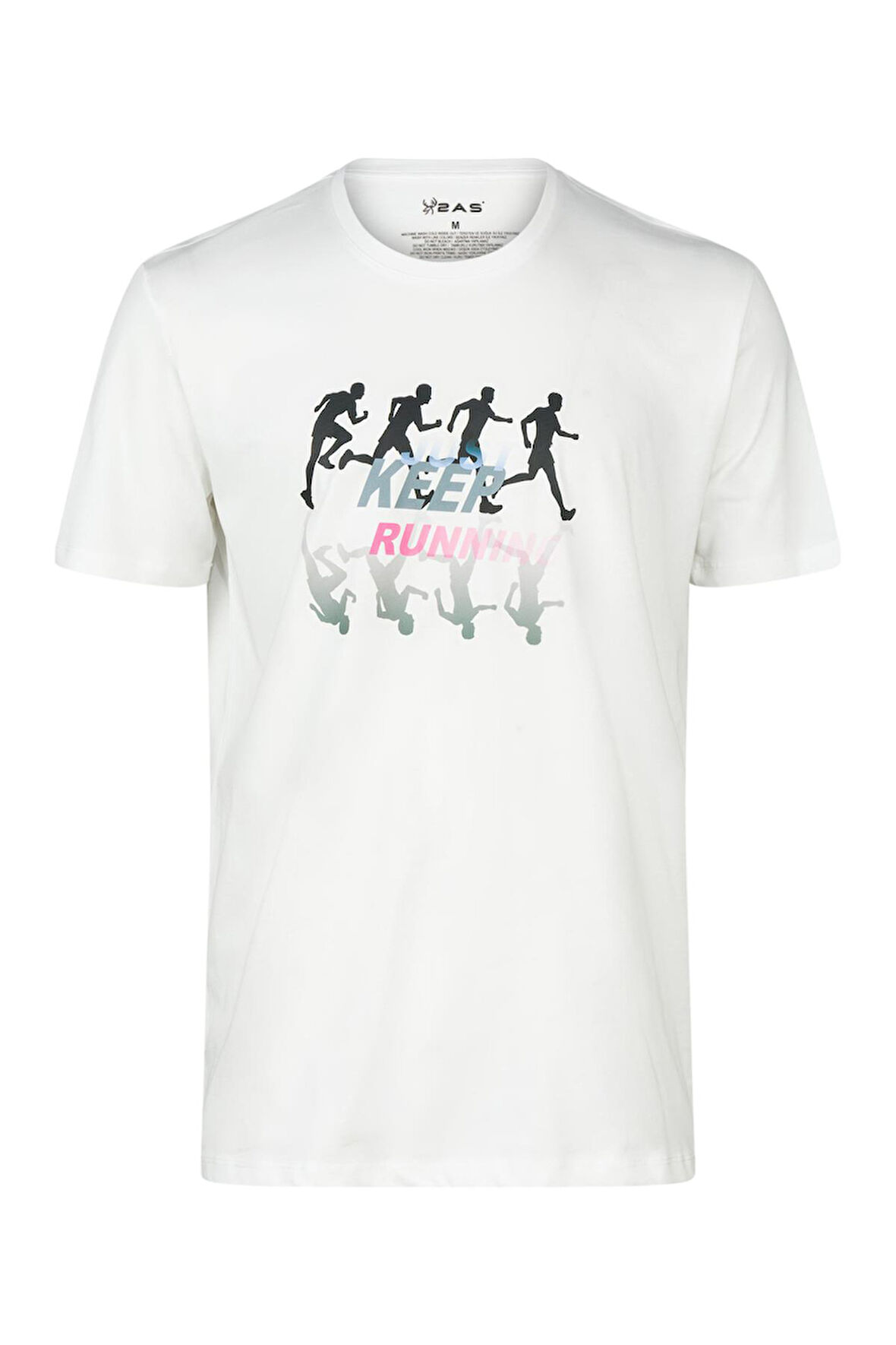 AS Alex Baskılı Erkek Sıfır Yaka T-Shirt