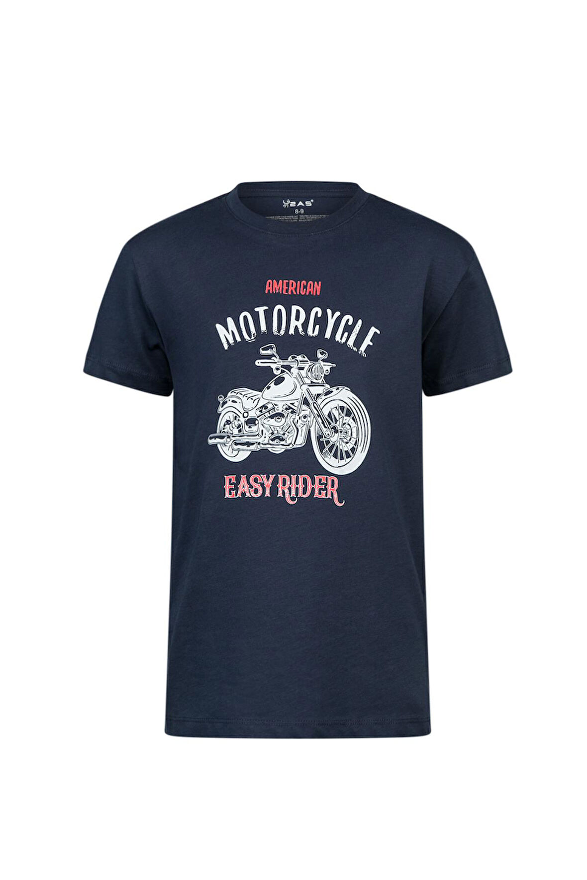 2AS Aja Çocuk Baskılı T-Shirt Lacivert 212