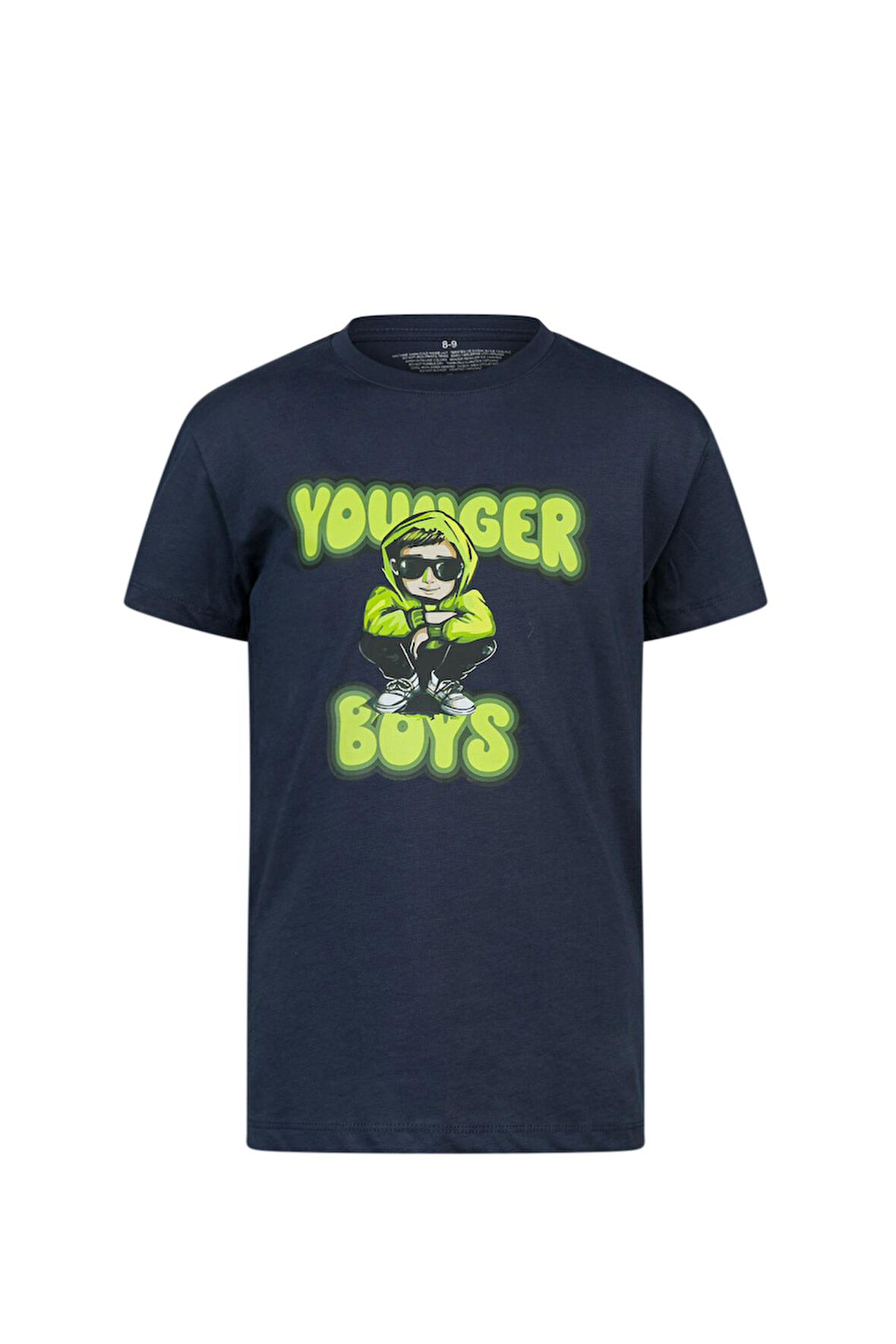 2AS Aja Çocuk Baskılı  T-Shirt Lacivert 214