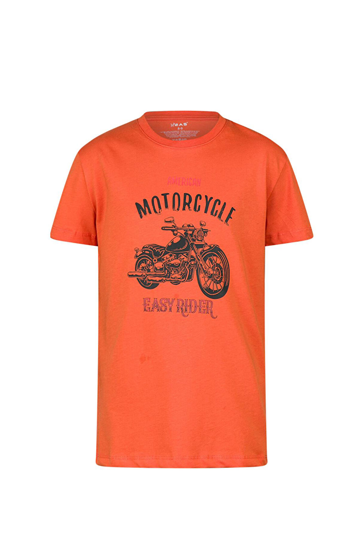 2AS Aja Çocuk Baskılı T-Shirt Turuncu 212