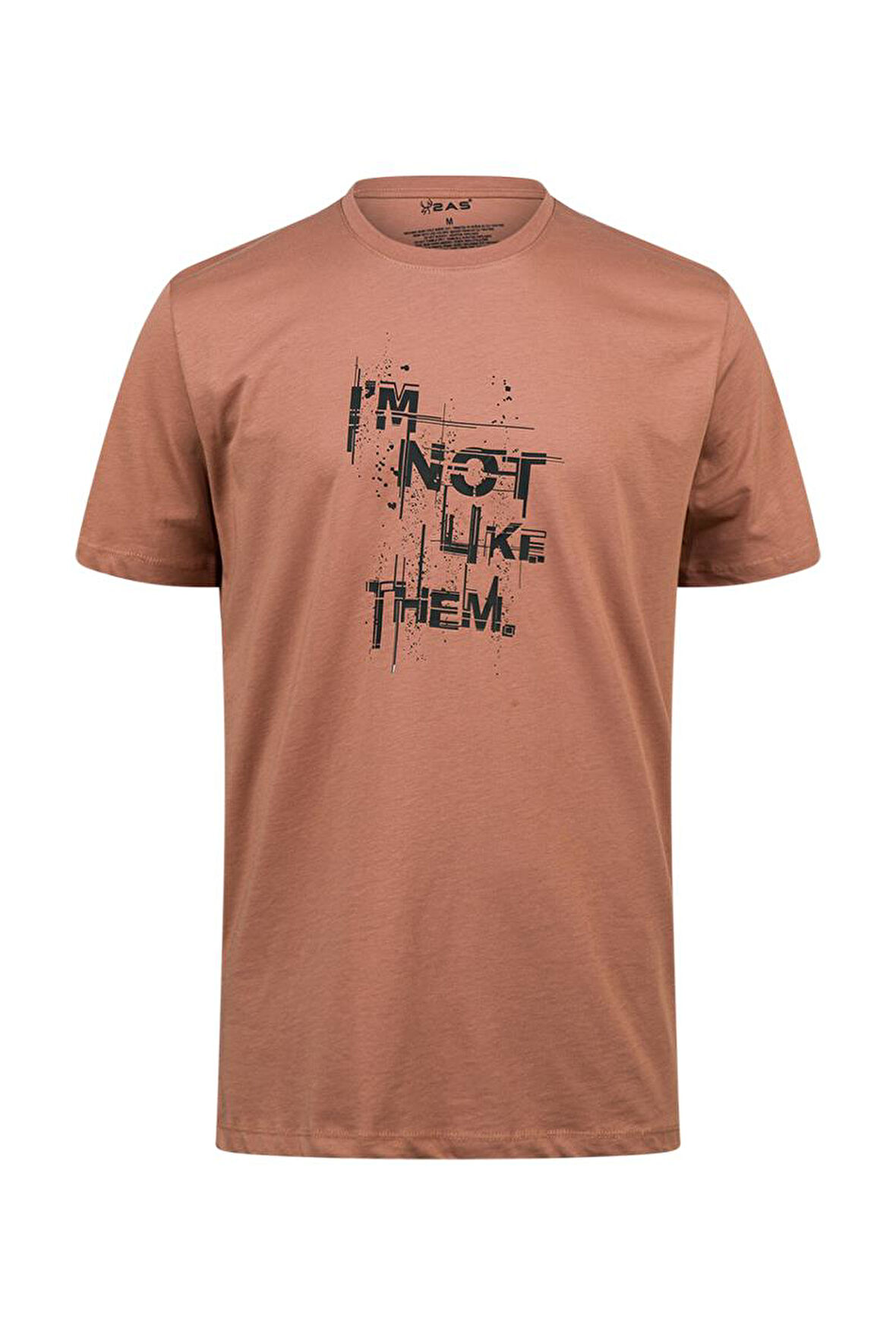 2AS Alex Baskılı Erkek Sıfır Yaka T-Shirt 035