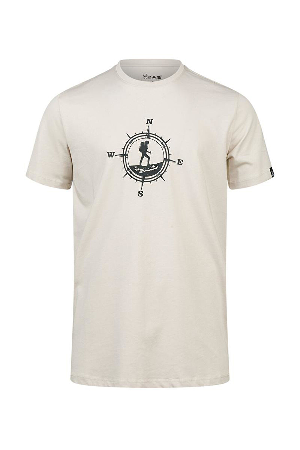 2AS Alex Baskılı Erkek Sıfır Yaka T-Shirt