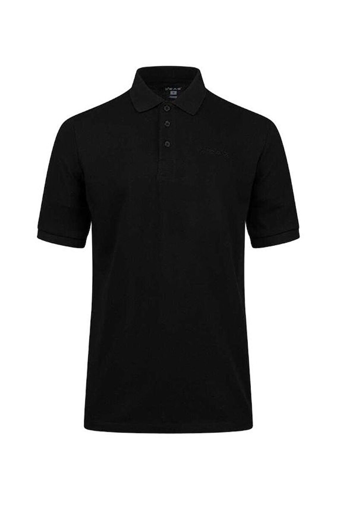 2AS Andy Erkek Polo Yaka Tişört Siyah