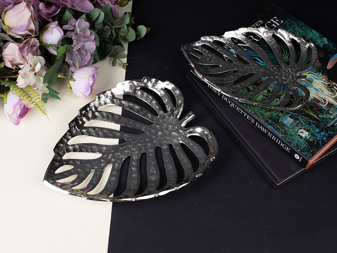 VERON 2LI TABAK SETI KROM 32X27X4 CM