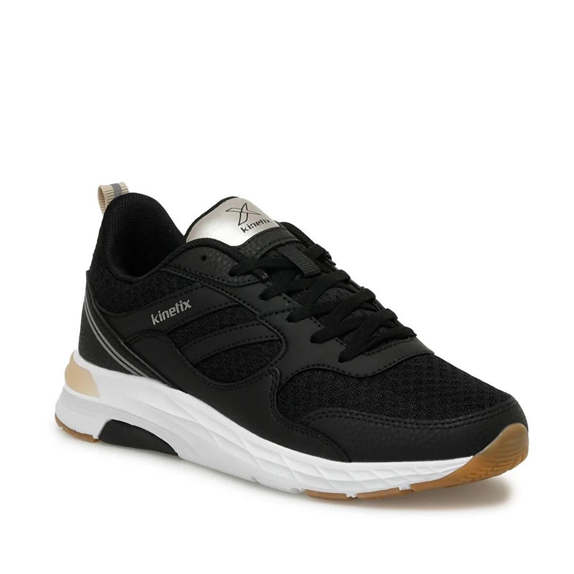 KINETIX 4M AXION TX W 4FX BAYAN SPOR AYAKKABI SIYAH,ALTIN ,BEYAZ 36/40 SIYAH - ALTIN