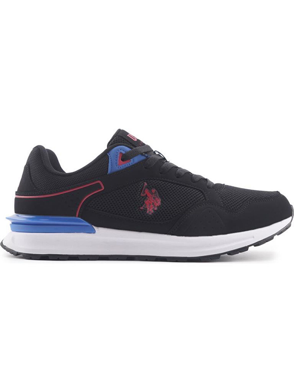 U.S.POLO ASSN.MARTIN 4FX SİYAH KIRMIZI COMFORT CASUAL SPOR AYAKKABI