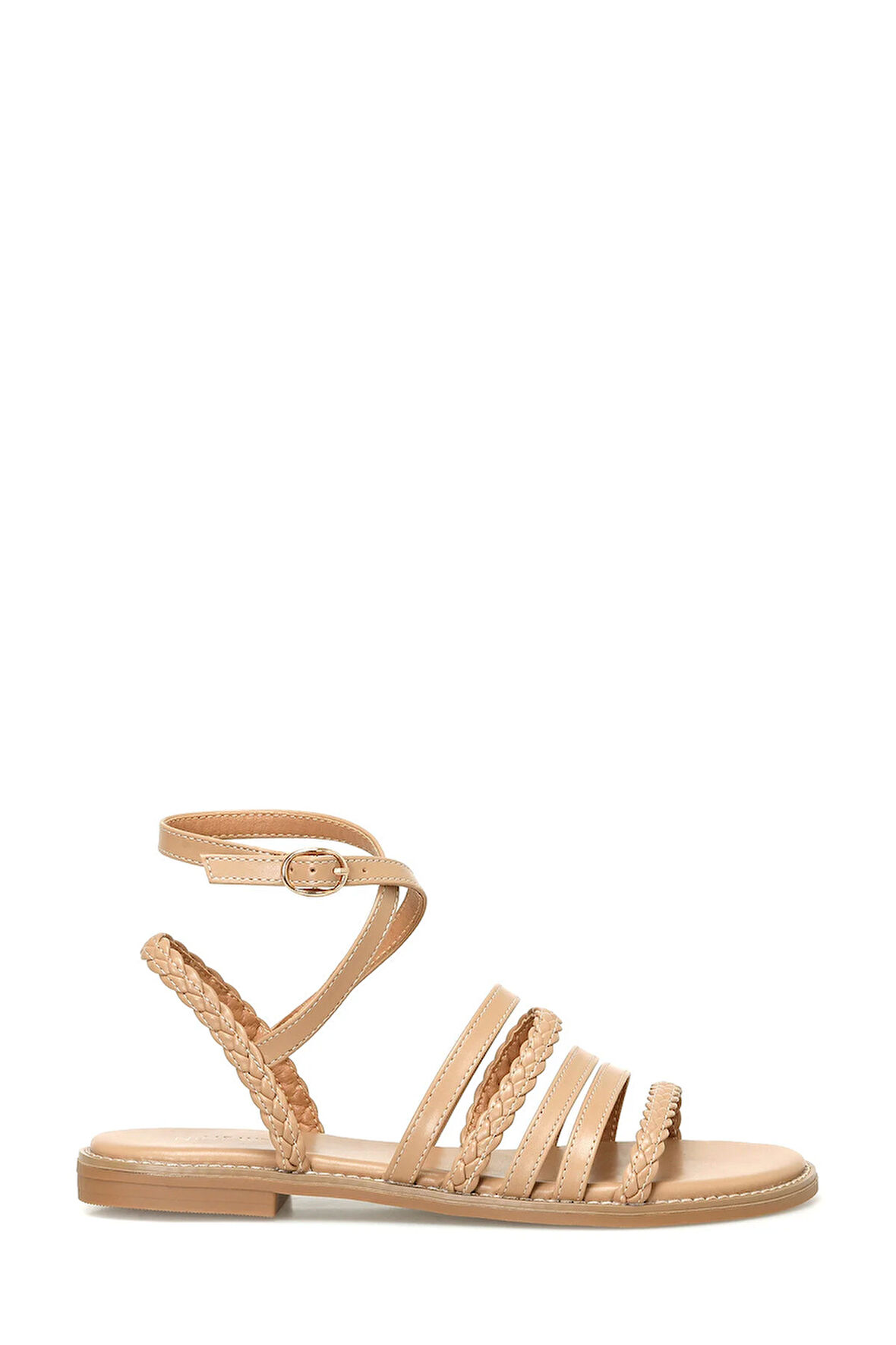 WEDDE 4FX Taba Kadın Düz Sandalet