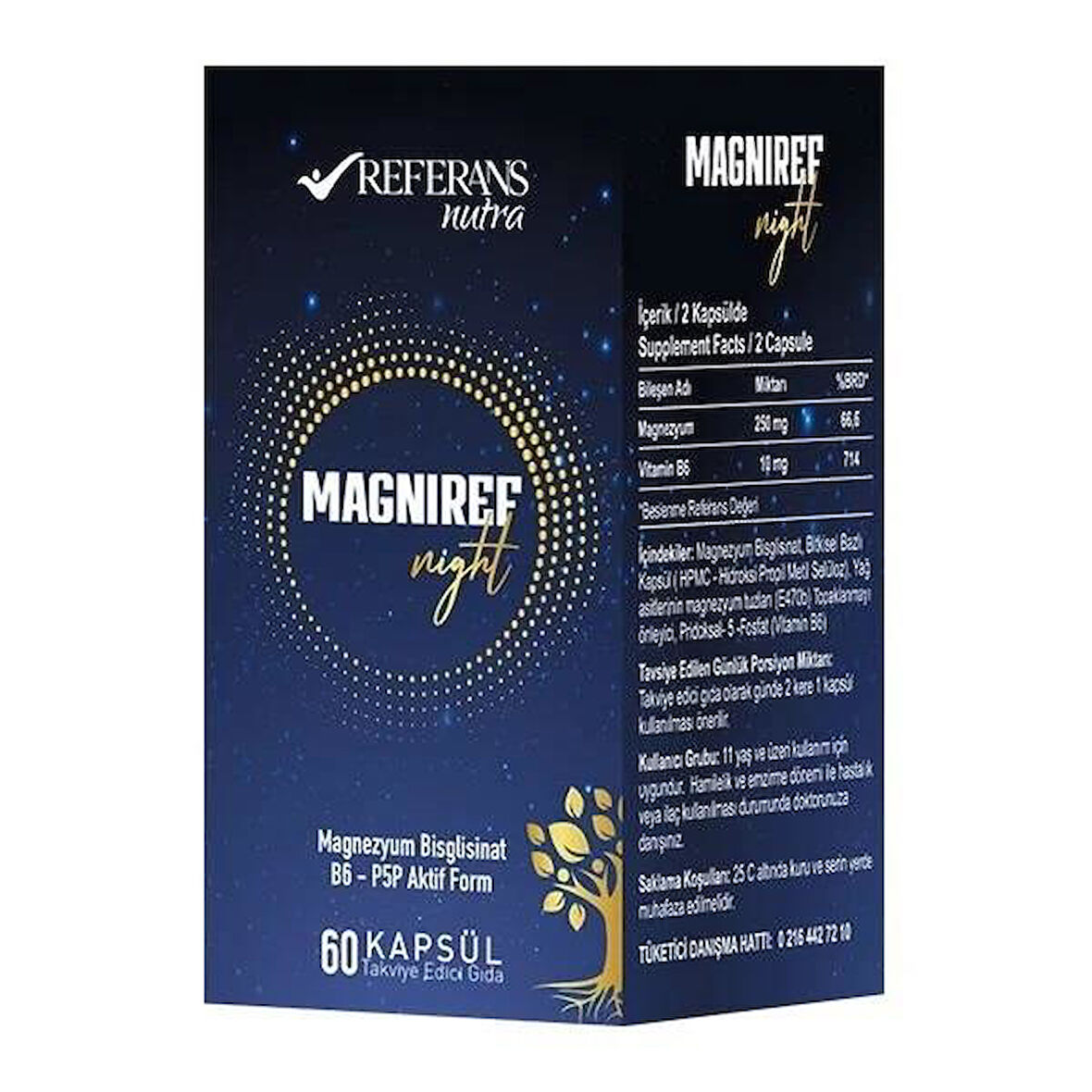 Referans Magniref Night 60 Kapsül