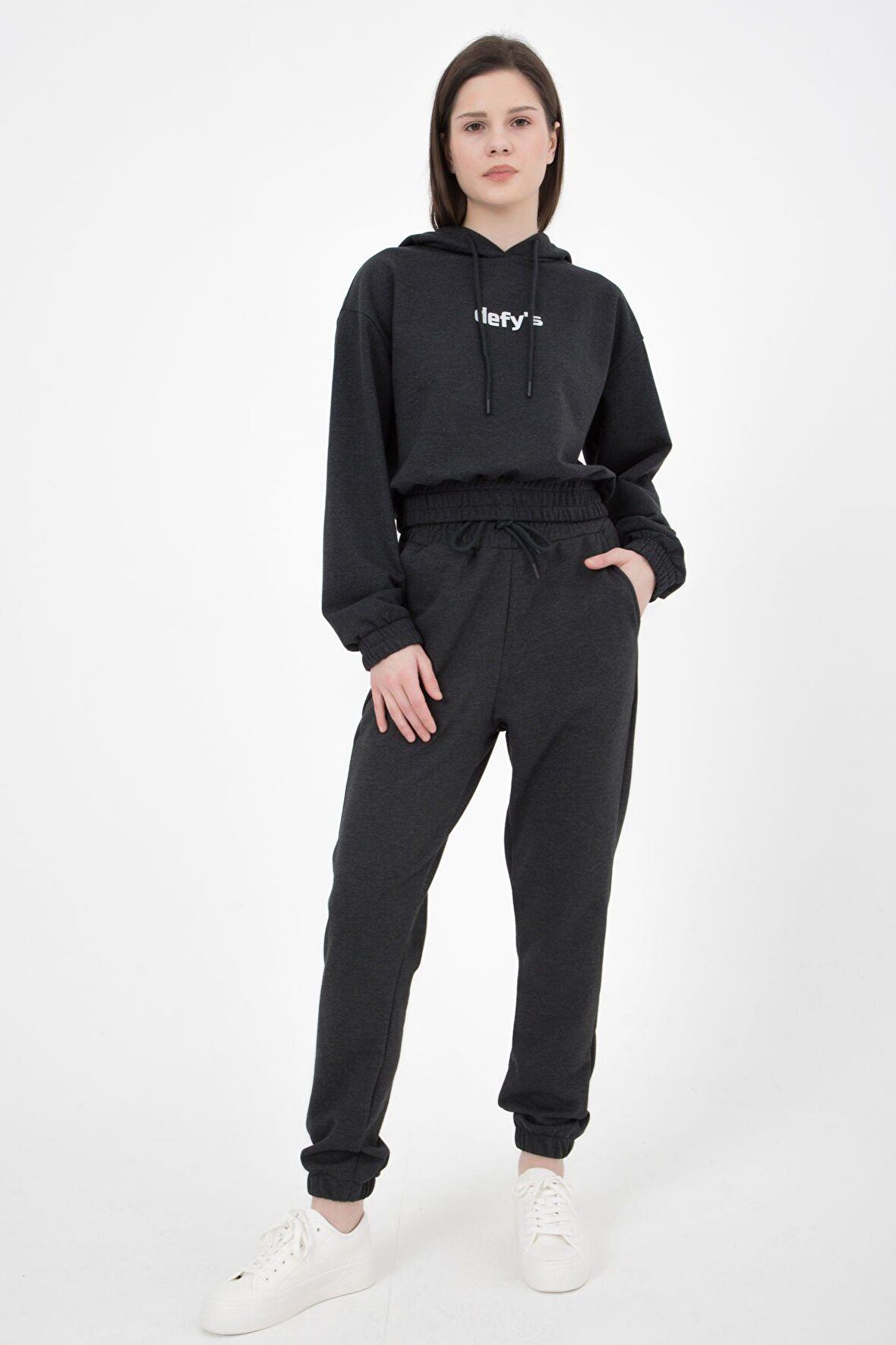 defy's KADIN JOGGER EŞOFMAN ALTI ANTRASİT - M