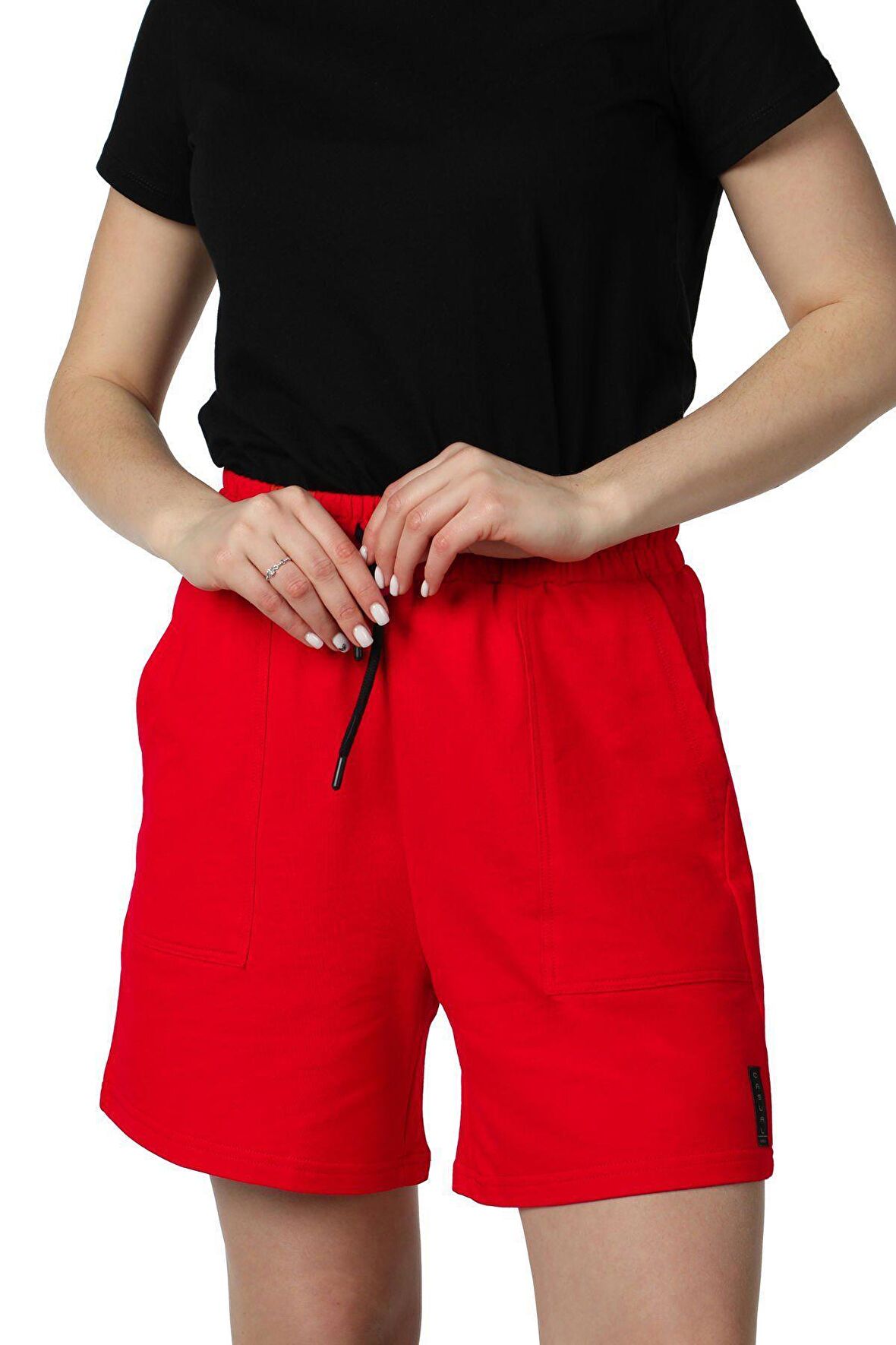 defy's KADIN ŞORT KIRMIZI - XL