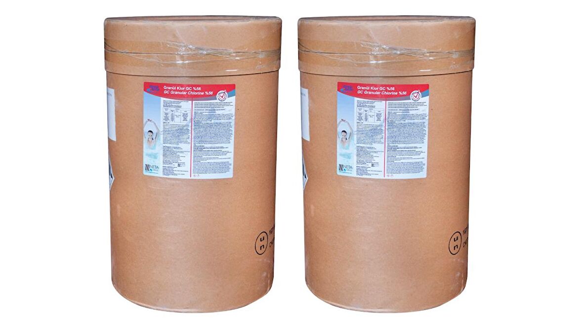 2 ADET Deep Blue GC 50 Kg (100 Kg) Chlor Stabilize Diklor Granül %56 Aktif Klor - Granular Chlorine