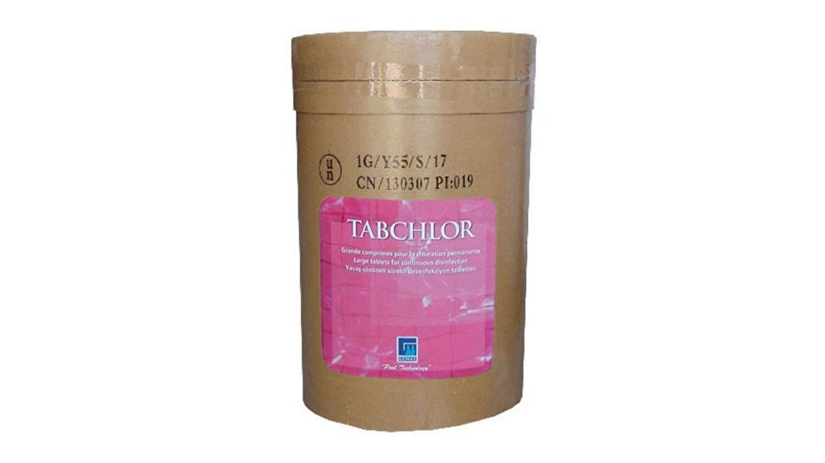 Gemaş TABCHLOR 50 KG %90 Tablet Klor - %90 Chlorine Tablets - Stabilize Triklor Tableti 200 gr-ToptancıyızBiz