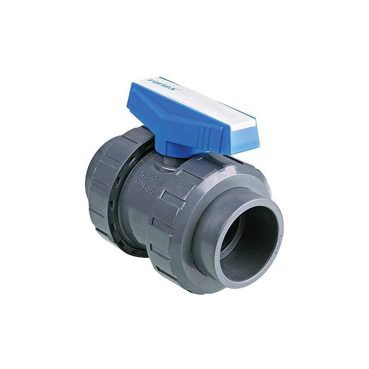 Pimtaş Havuz Pvc Küresel Su Vanası d.50 mm  Yapıştırmalı-Pool Valve-ToptancıyızBiz