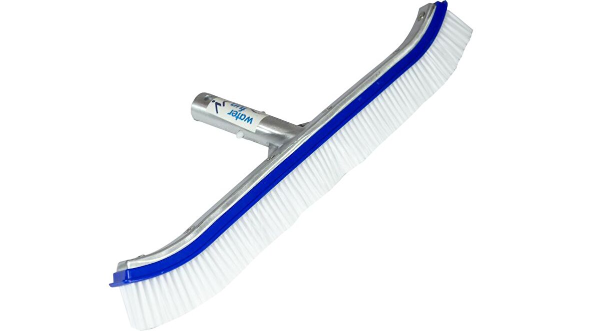 Water Fun ALÜMINYUM Destekli Klipsli Kıvrık Havuz Fırçası 45 cm-Wall Brush with Aluminum Back-ToptancıyızBiz