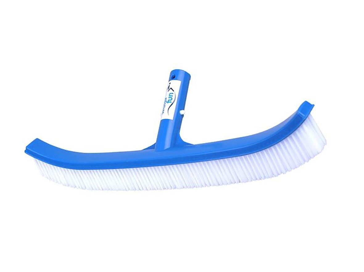 Water Fun Kıvrık Plastik Telli Havuz Fırçası 46 cm Curved Plastic Wire Bristle Head-ToptancıyızBiz