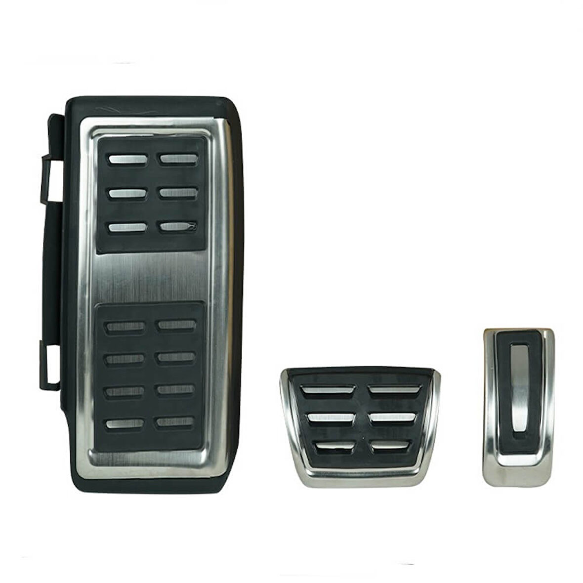 Volkswagen Golf 7 Otomotik Pedal Seti Takımı Kromlu 3 Parça