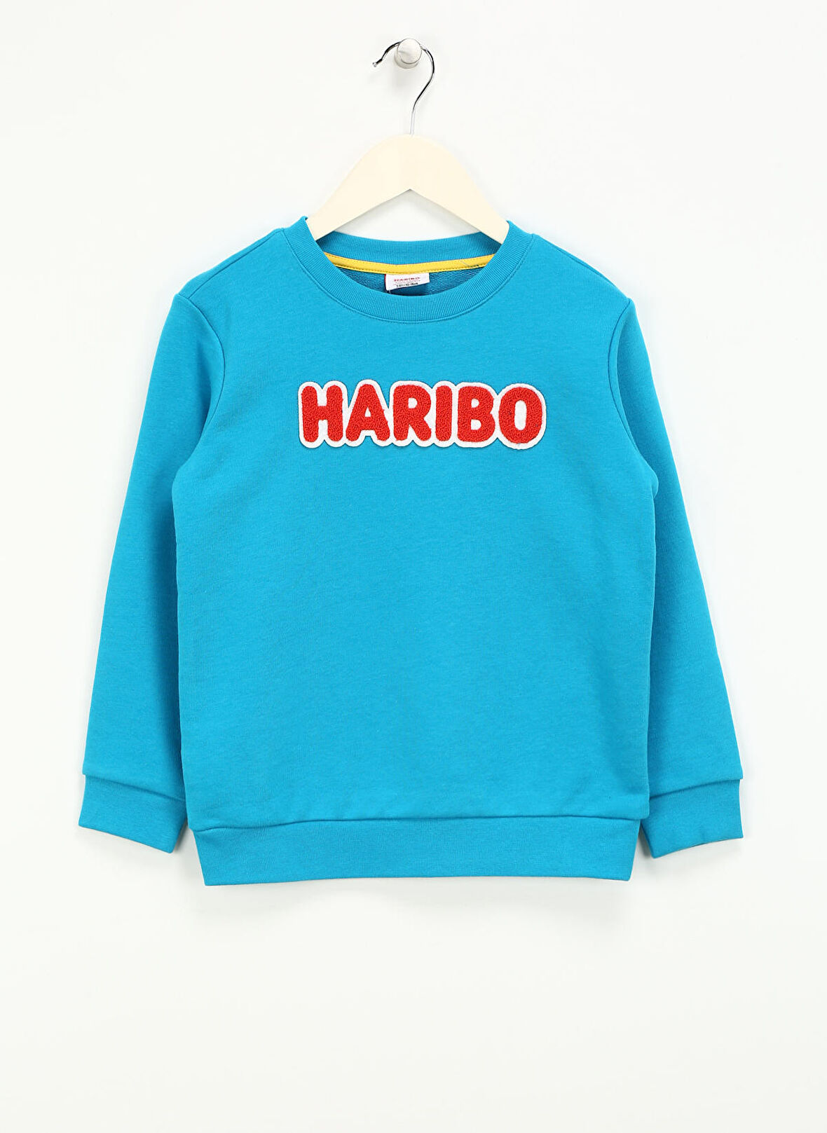 Haribo İşlemeli Erkek Çocuk Turkuaz Sweatshırt HRBTXT308 Haribo Çocuk Sweatshirt