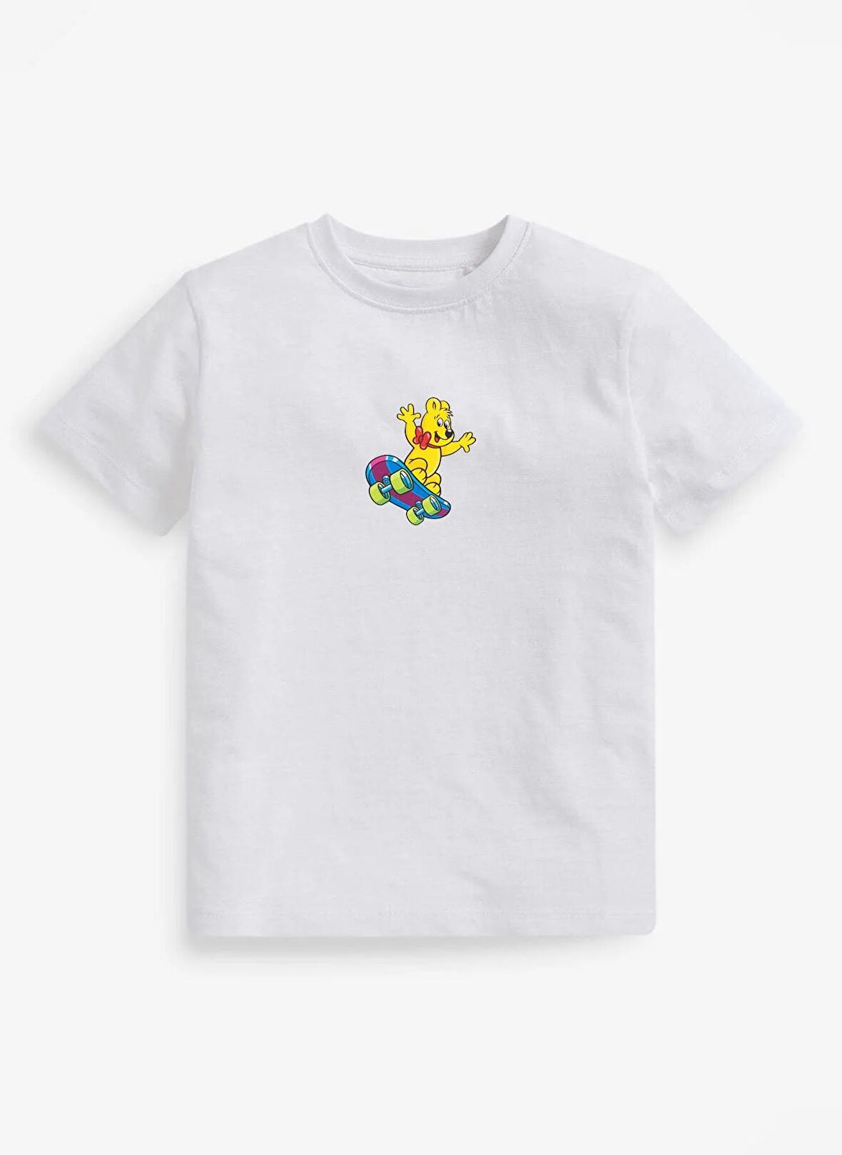 Haribo Baskılı Beyaz Erkek T-Shirt Haribo Erkek Çocuk T-shirt