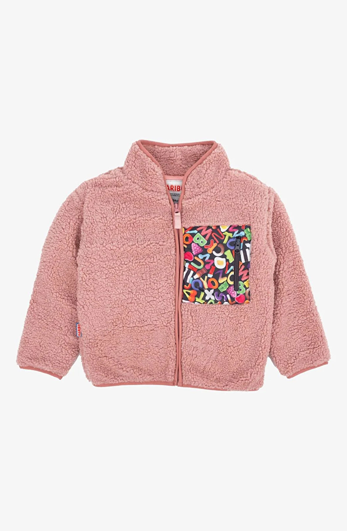 Haribo Kız Çocuk Fullzip Polar Fermuarlı Sweatshirt 4-10 Yaş Somon