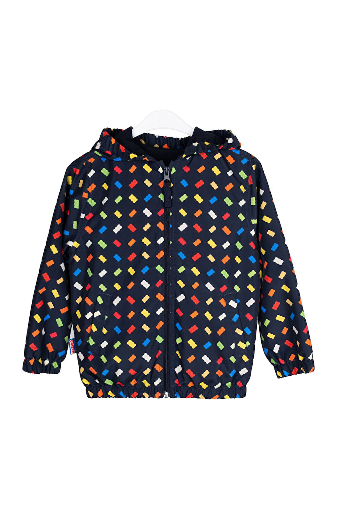 Unisex Çocuk Normal Kalıp Kapüşonlu Rüzgarlık - Lacivert | 6 Yaş