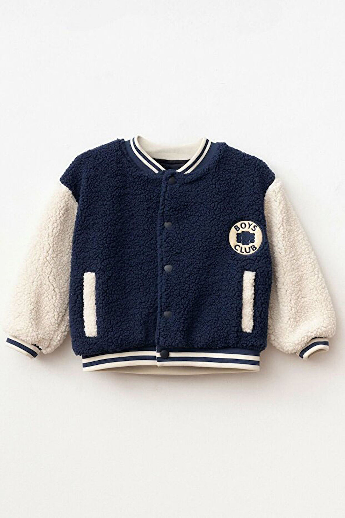 Erkek Çocuk Polar Kolej Ceket - Lacivert | 7 Yaş