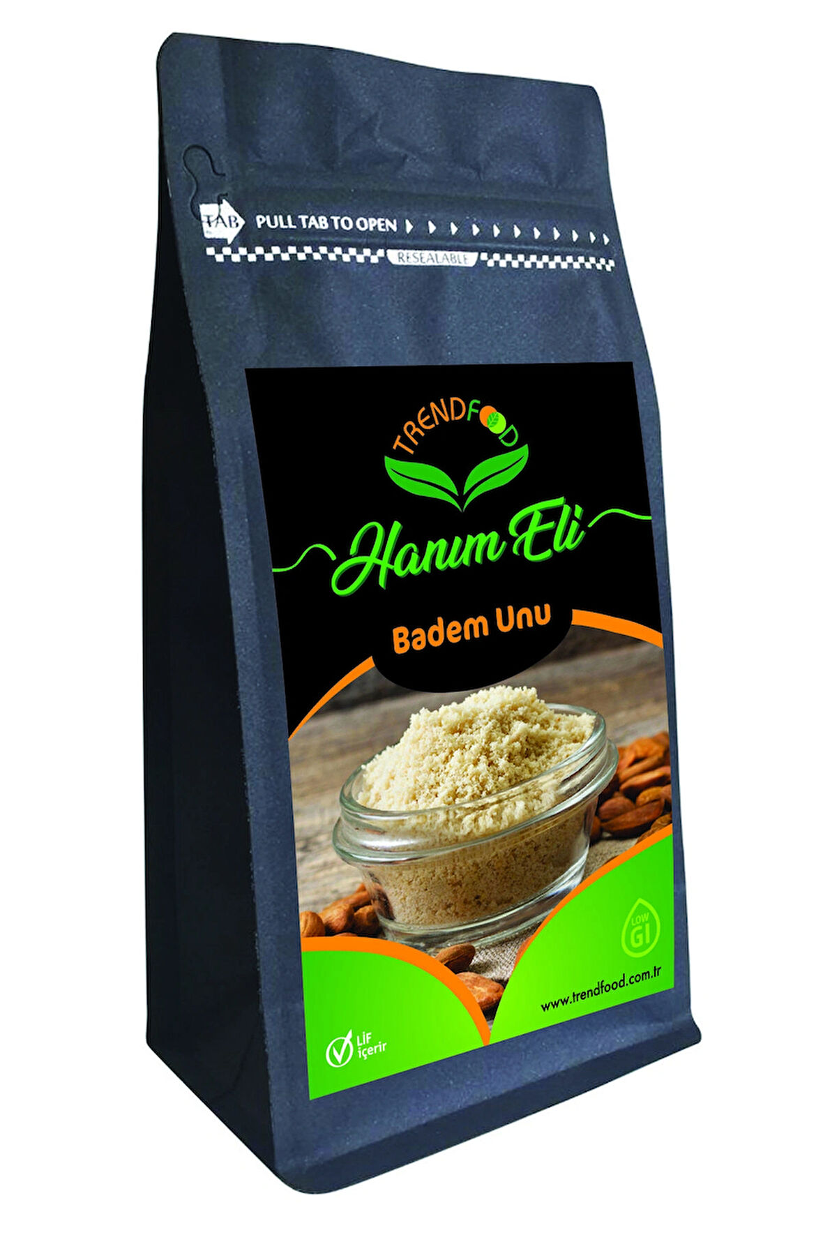 500 g Saf Premium Kalite %100 Öğütülmüş Katkısız Çiğ Beyaz Badem Unu (fine almond flour) (ince öğütülmüş)