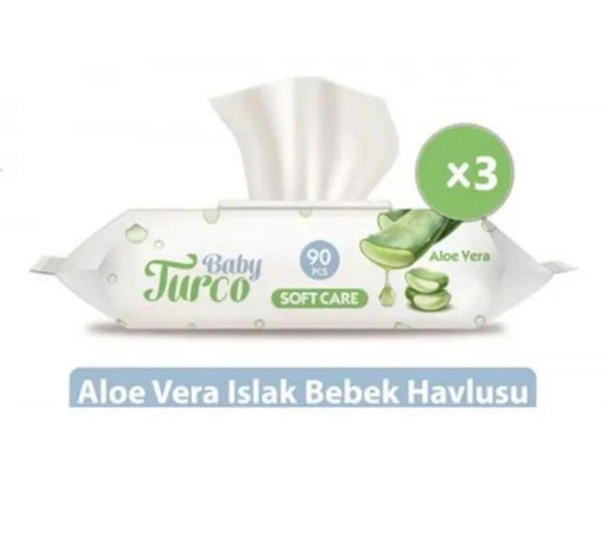 Baby Turco Softcare Aloe Vera Islak Bebek Havlusu 3x 90 Yaprak