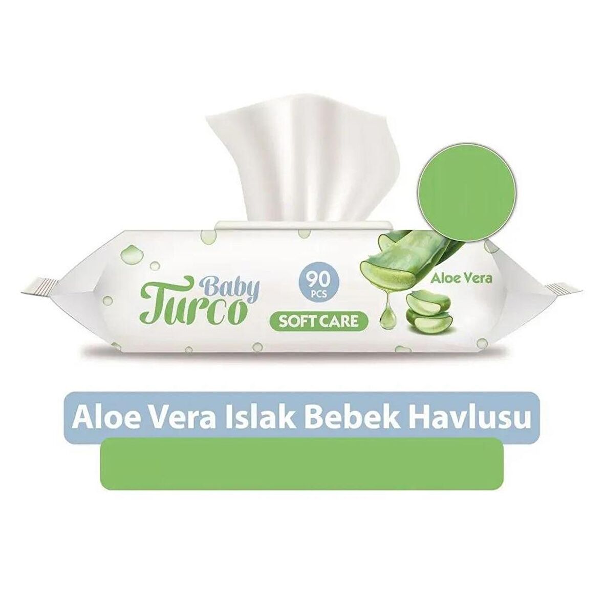 Baby Turco Islak Mendil 90 Li Aloe Vera Kapaklı