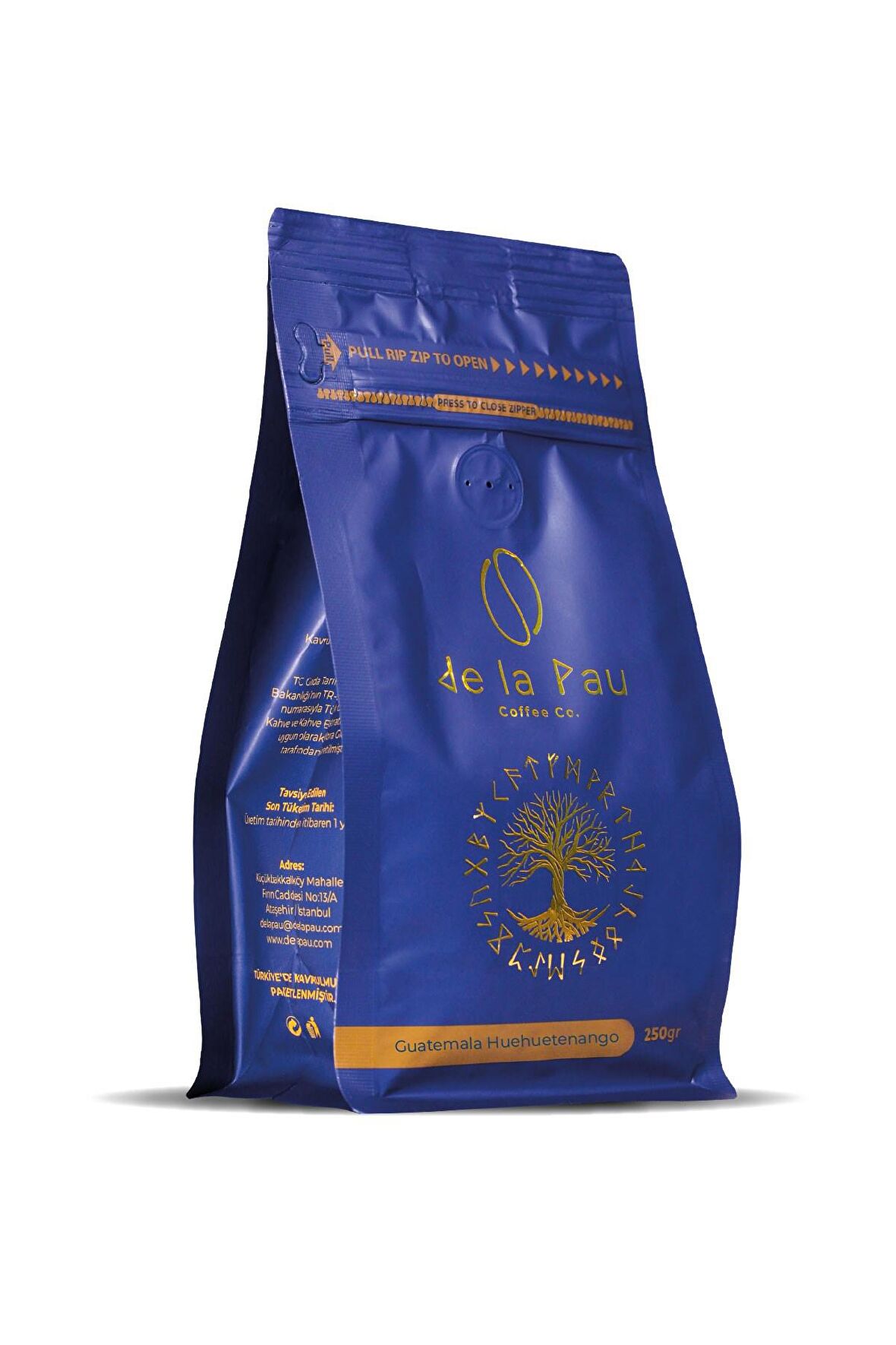 Guatemala Huehuetenango Öğütülmüş Paket  Filtre Kahve 250 GR