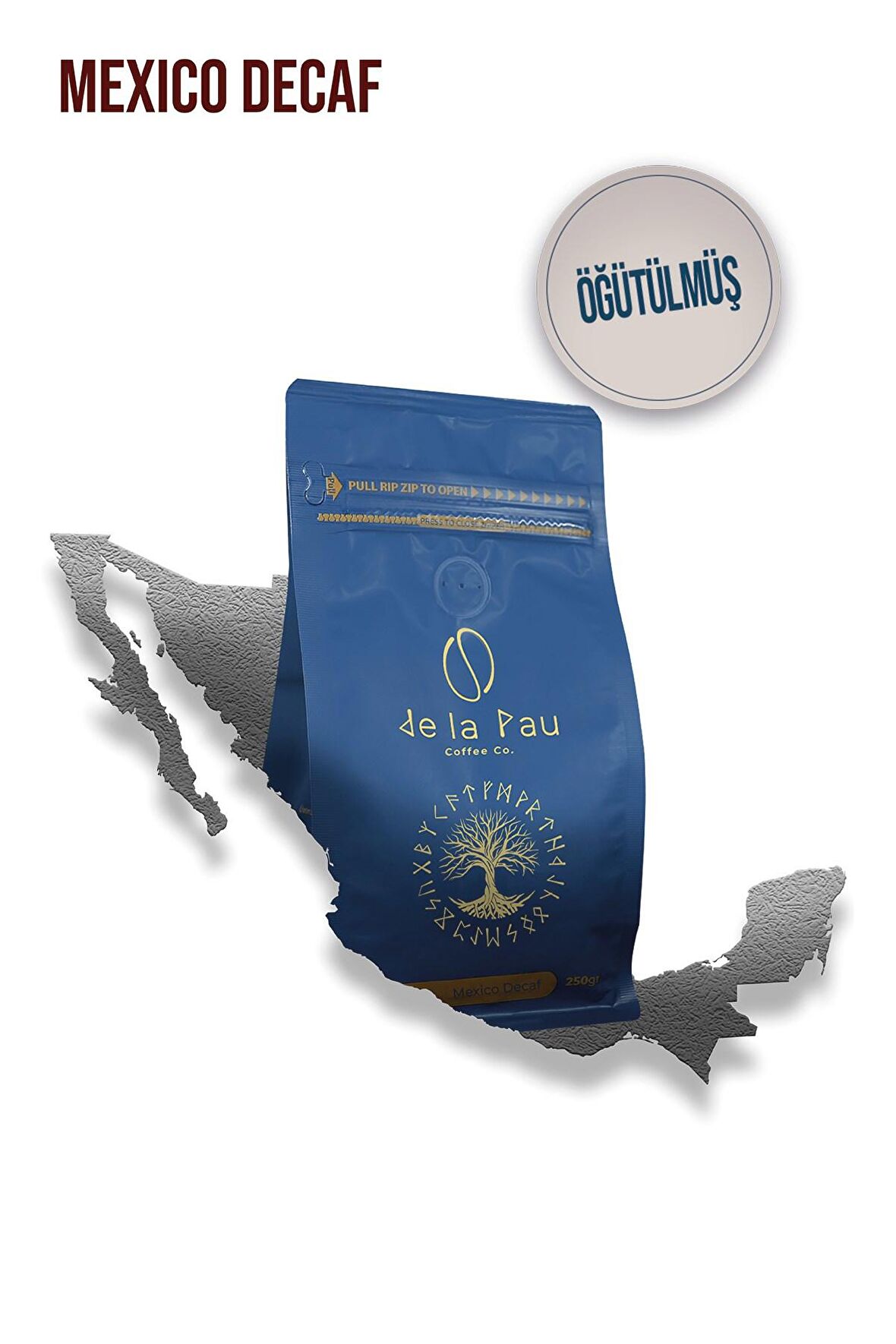 Mexico Decaf Kafeinsiz Çekirdek Filtre Kahve 250 Gr