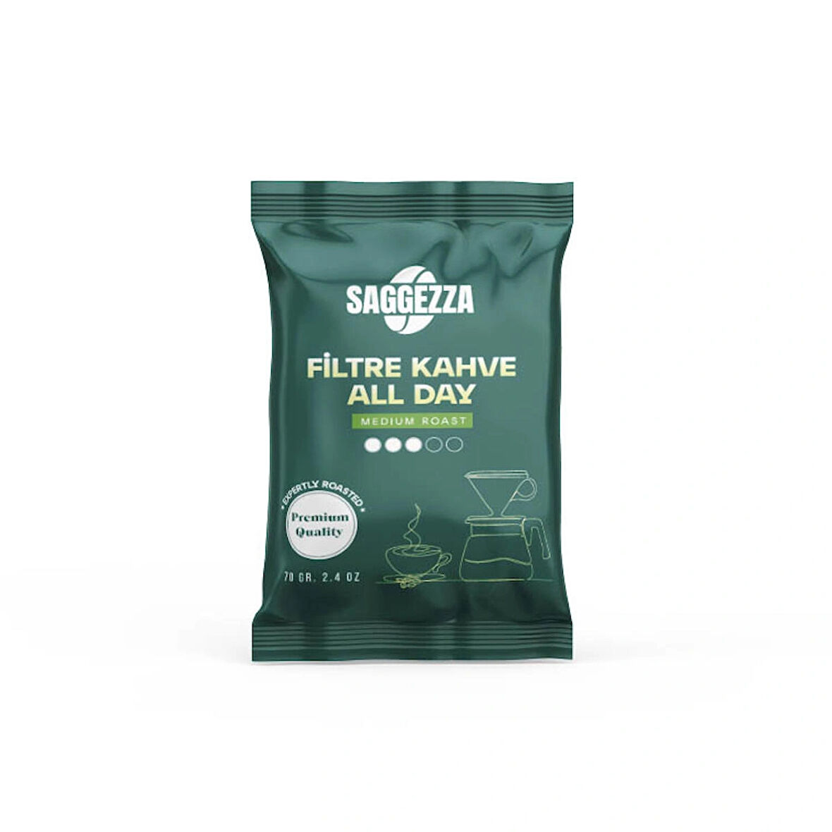 Saggezza Filtre Kahve Öğütülmüş All day 70 gr