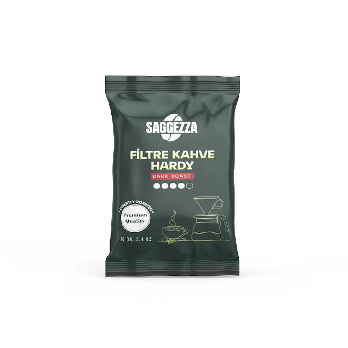 Saggezza Filtre Kahve Öğütülmüş Hardy 70 gr