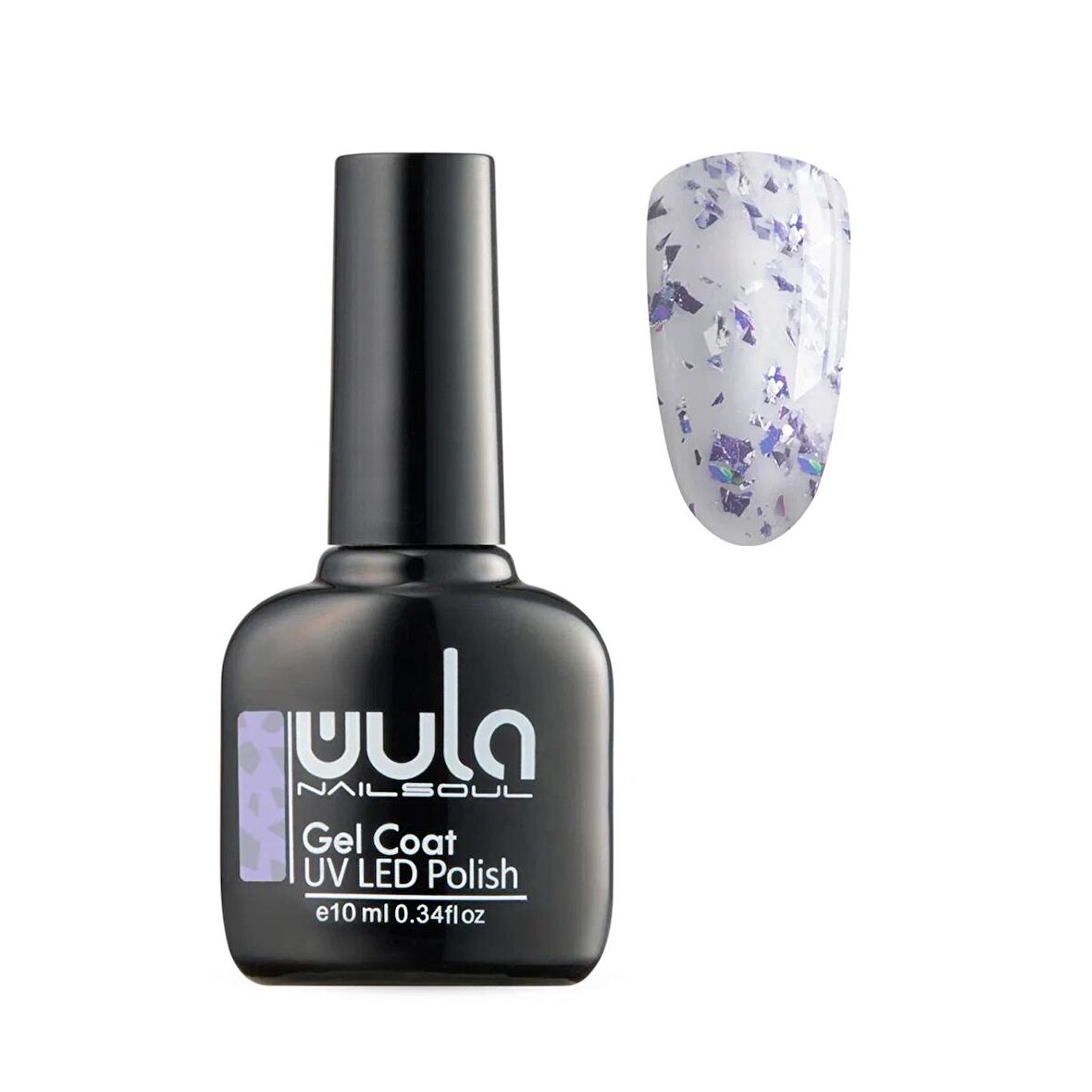 Wula Kalıcı Oje Nailsoul Glitter Rain Simli 10ml Ton 622