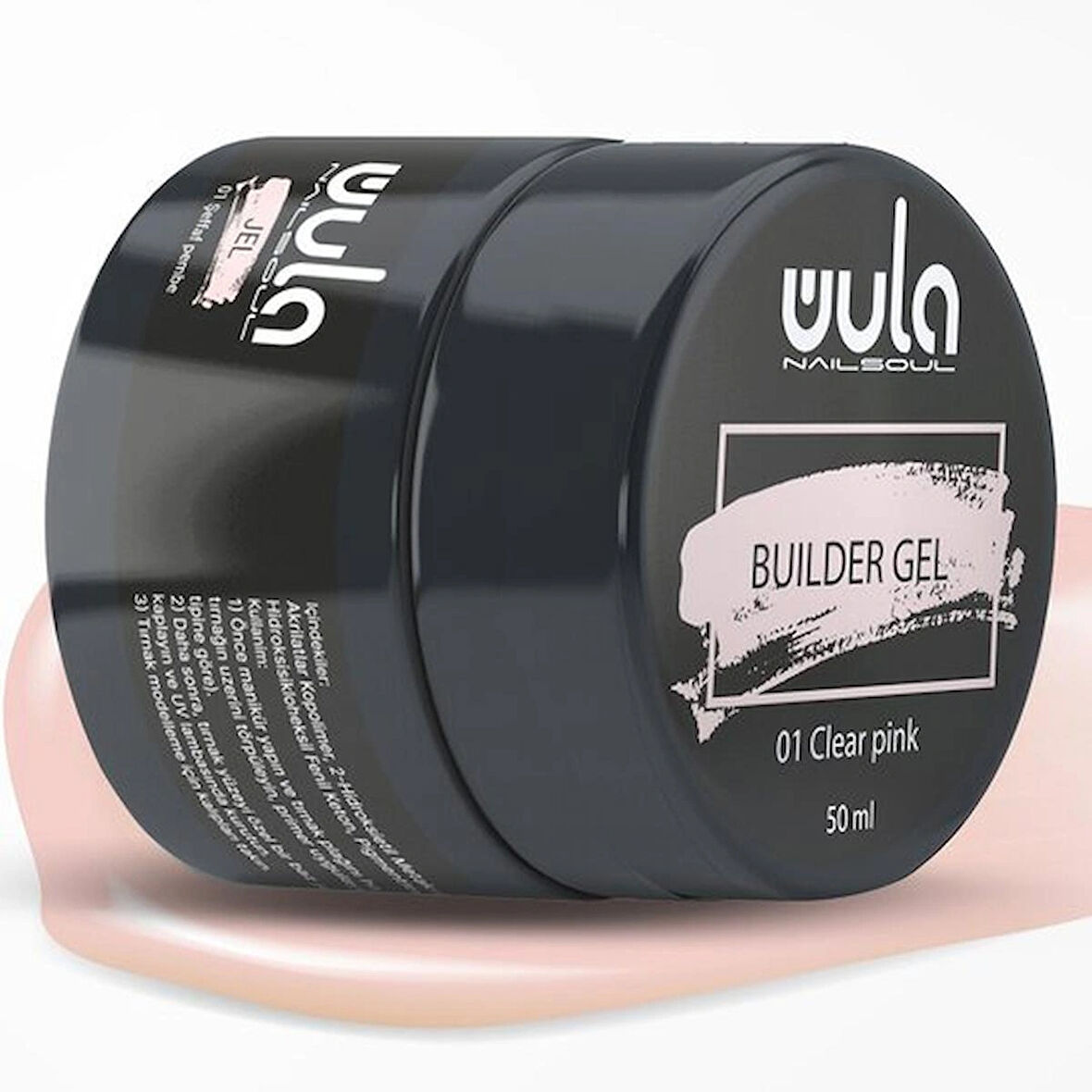 Protez Tırnak Jeli Camouflage 50ml Clear Pink 01