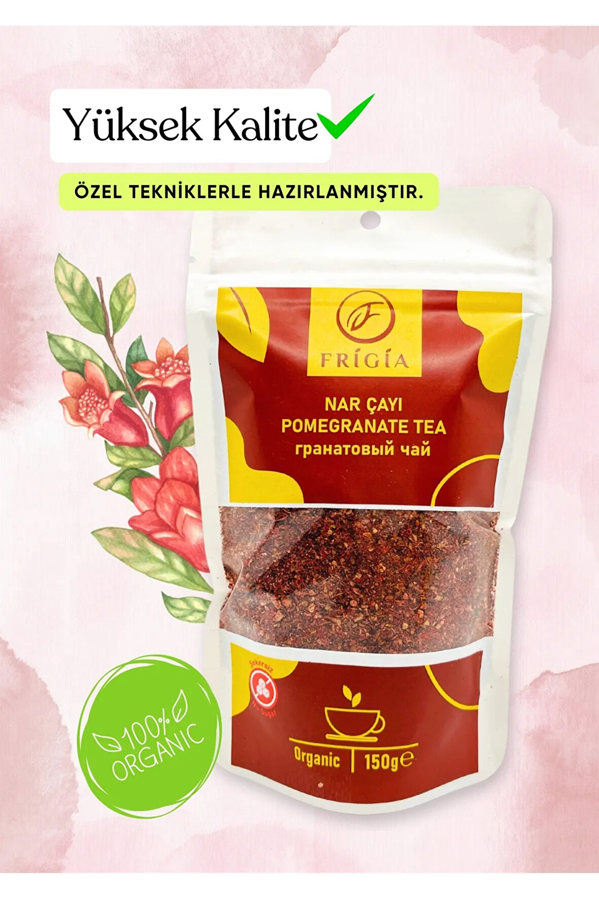 NAR ÇAYI (%100 DOĞAL VE ŞEKERSİZ) 150 GRAM