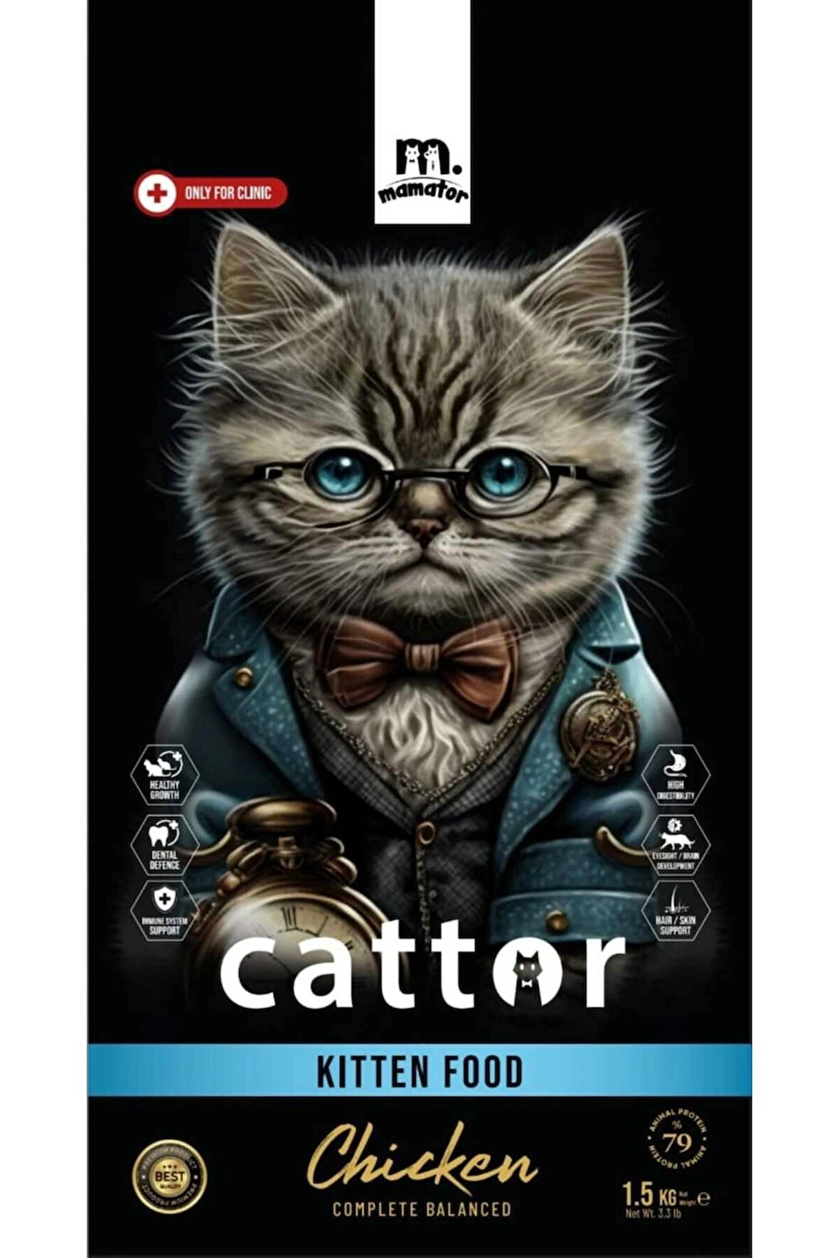 Mamator Hipoalerjenik Cattor Kitten Yavru Kedi Maması 1.5 KG