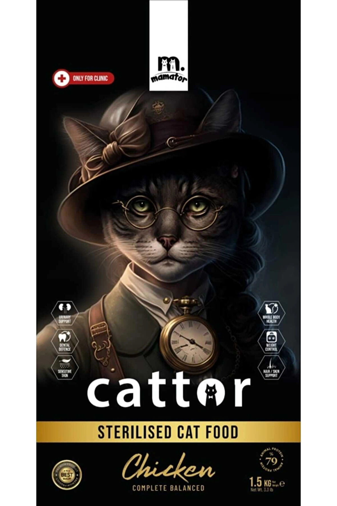 Mamator Hipoalerjenik Cattor Sterilesed Kısır Kedi Maması 1.5 KG