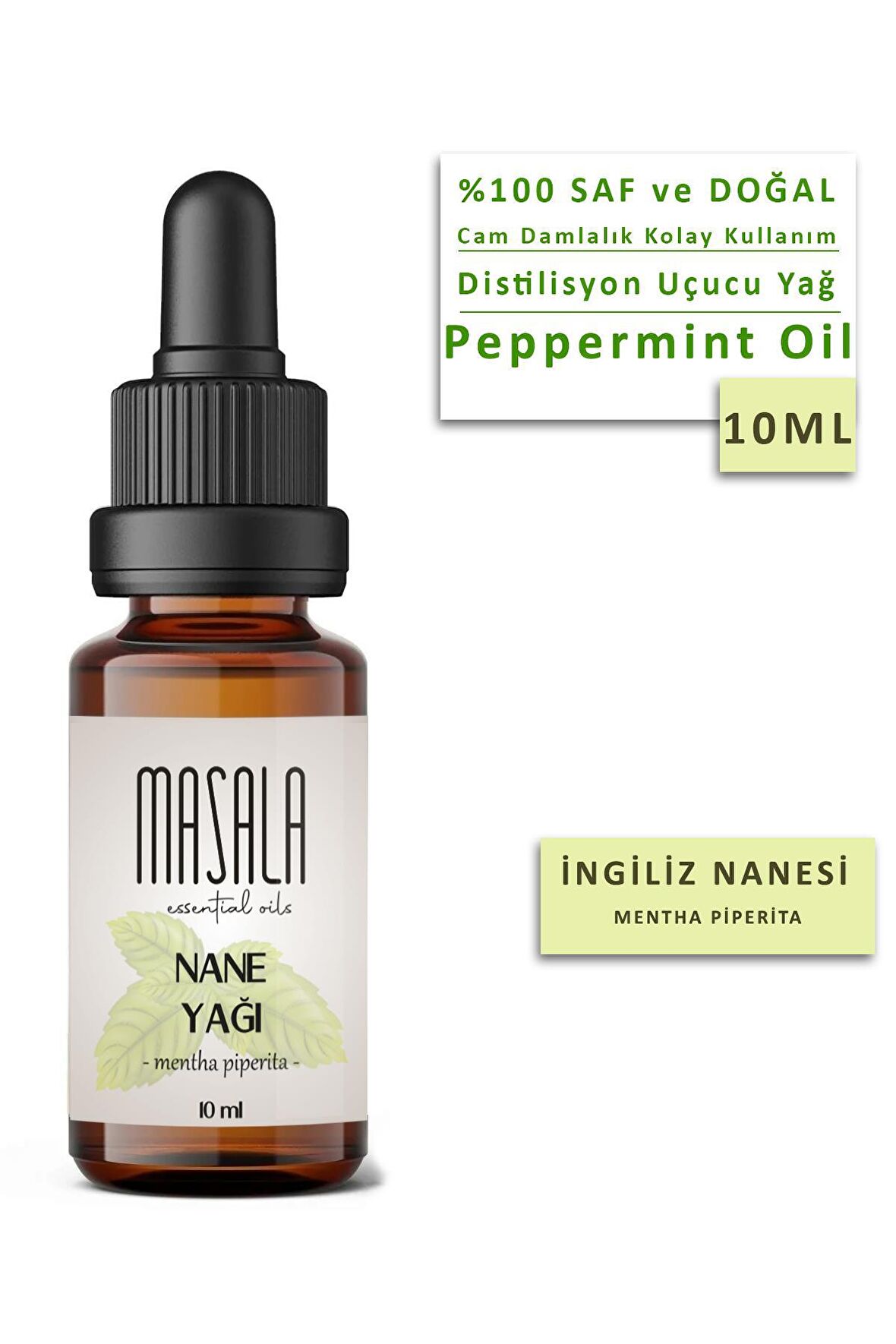 Masala İngiliz Nanesi Yağı 10 ml.  (Peppermint Oil) 