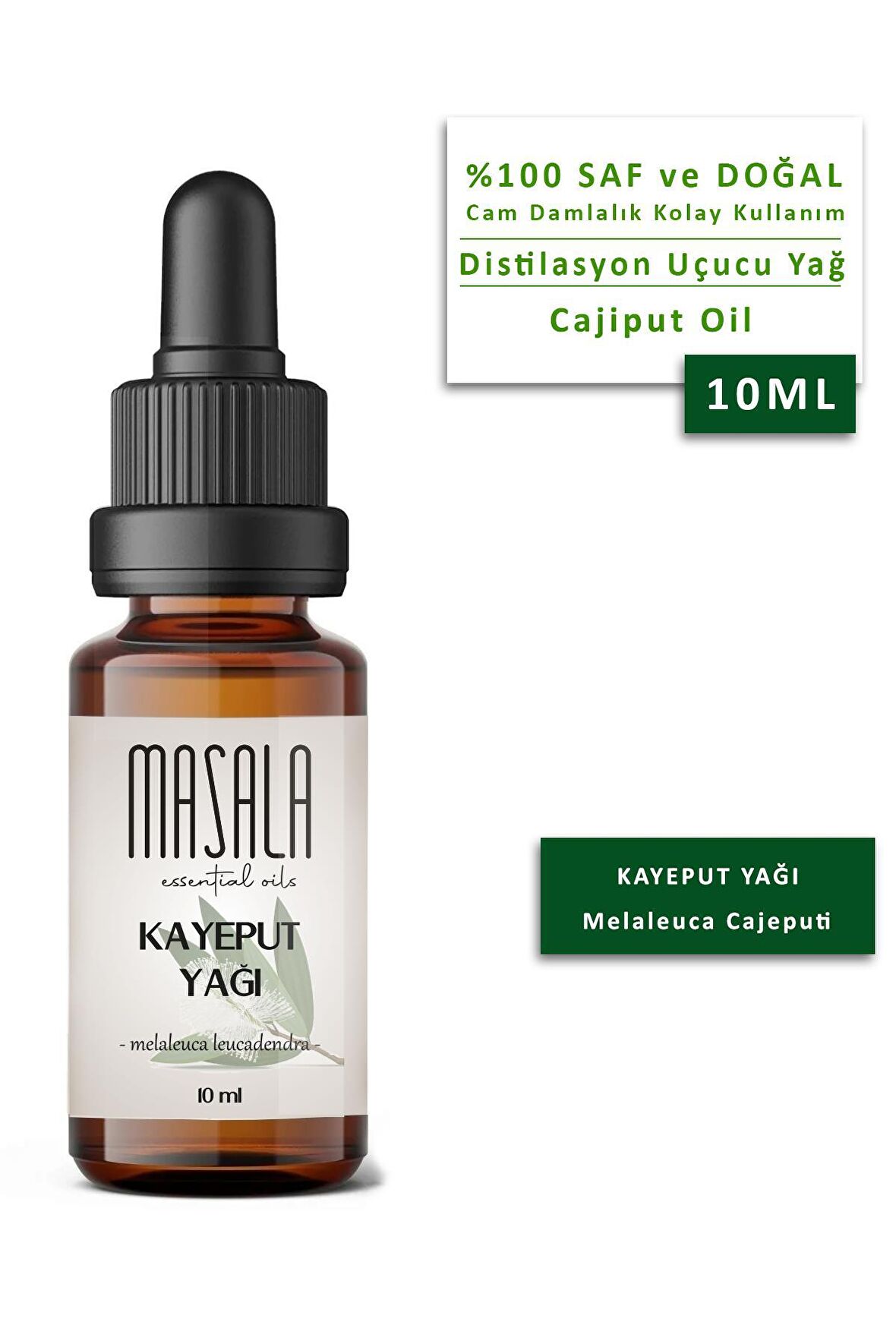 Masala Saf Kayeput Yağı 10 ml. - (Cajeput Essential Oil) 