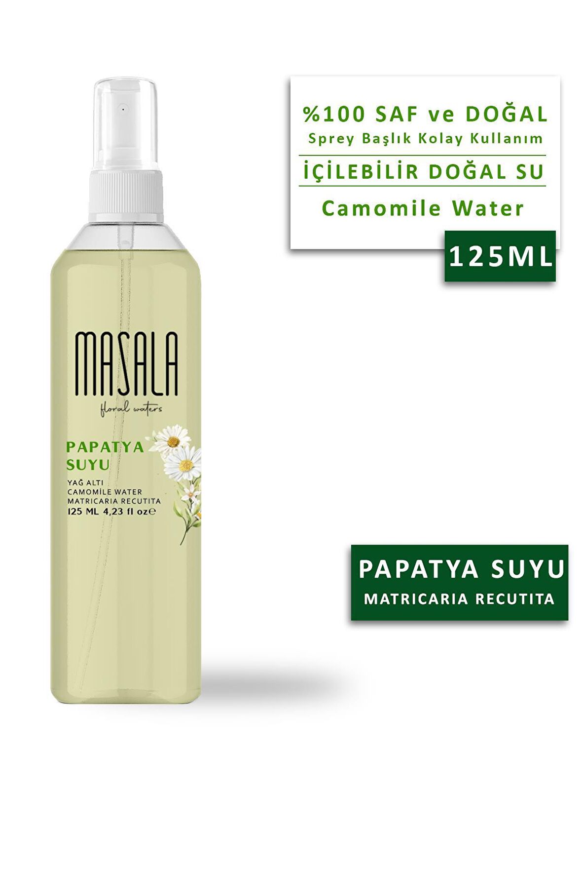 Masala Papatya Suyu 125 ml - Chamomile Floral Water