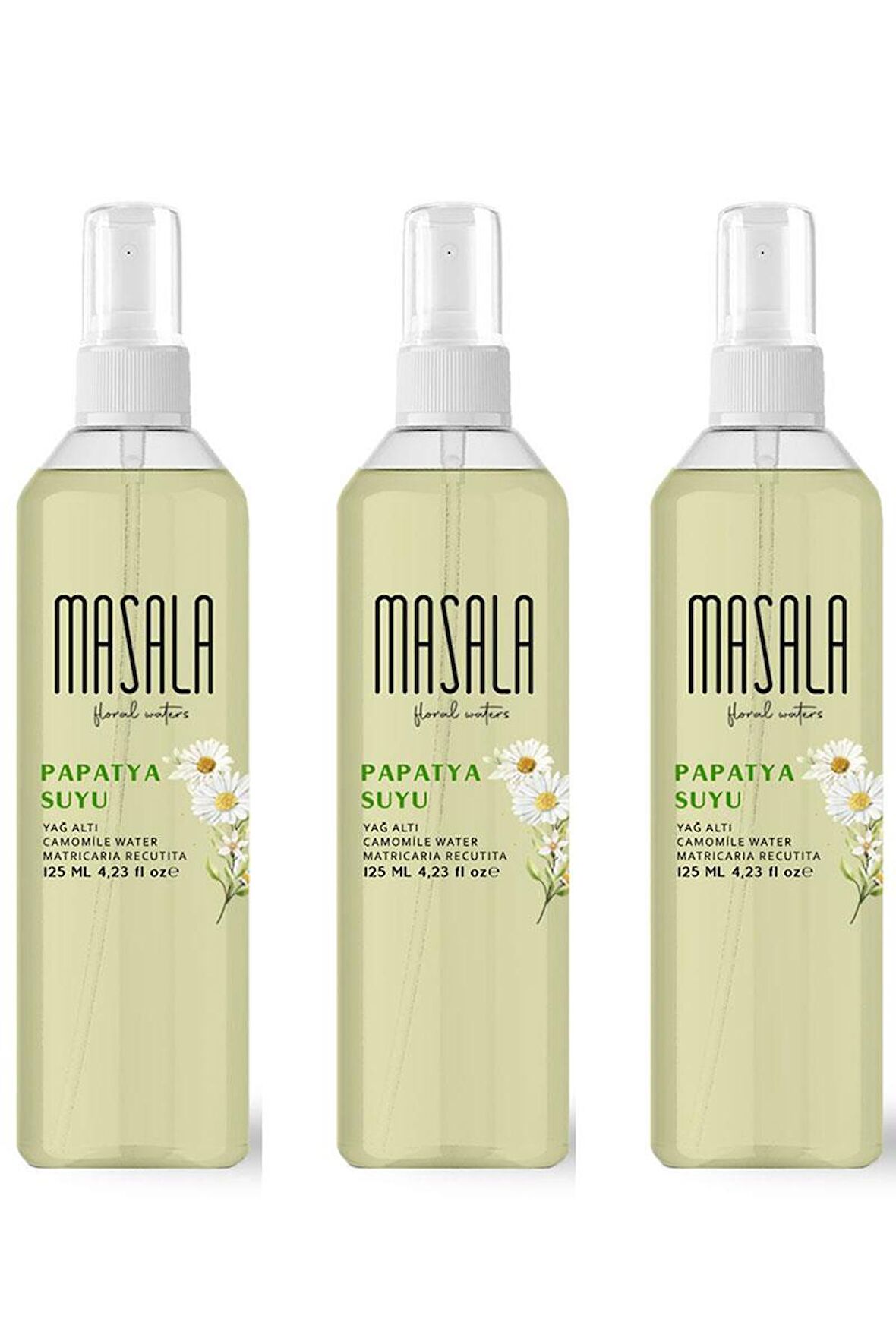 Masala Papatya Suyu 125 ml - Chamomile Floral Water x 3 Adet